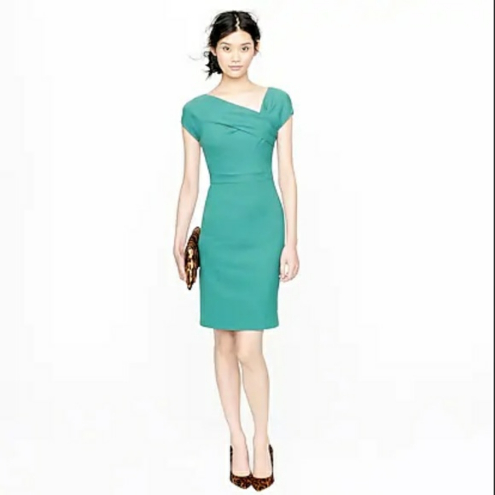 J. Crew Wool Origami Sheath Dress